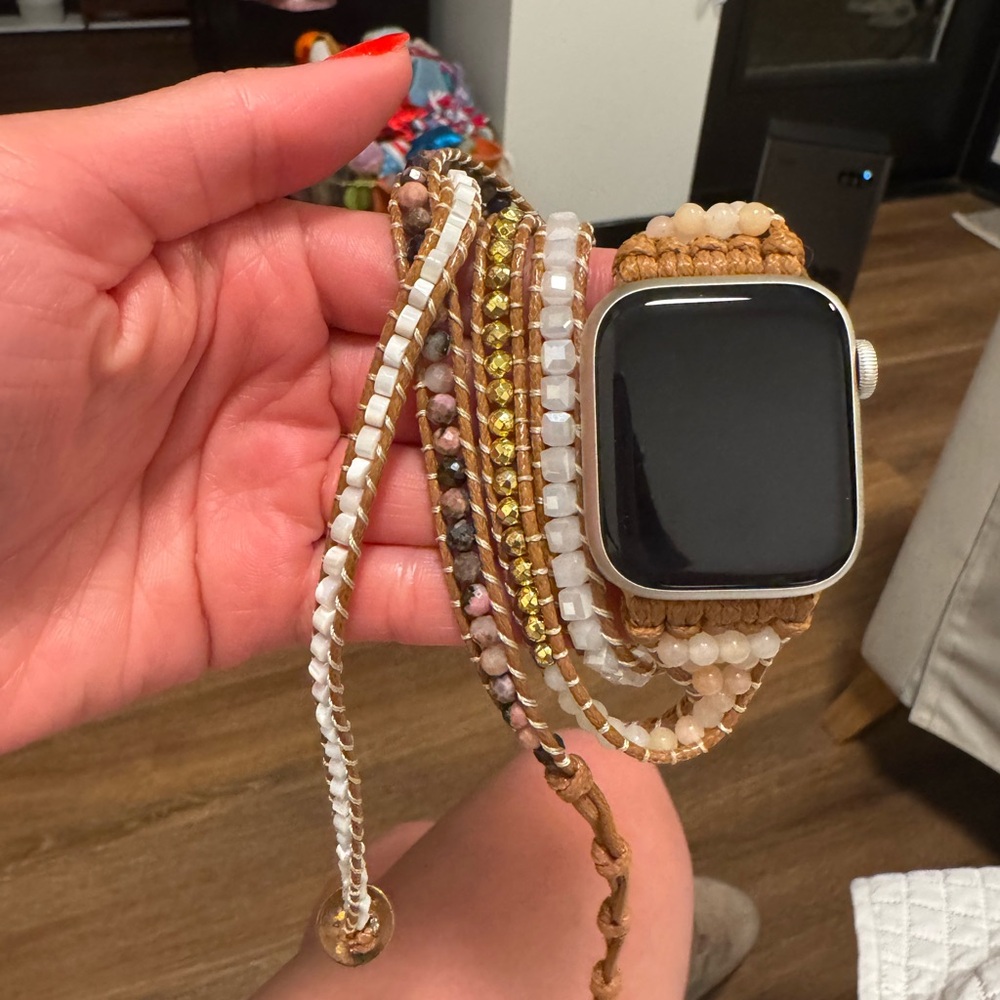 Beaded Wrap Bracelet for Apple watch